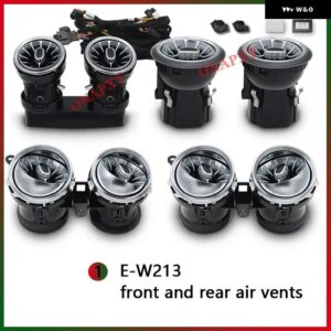 64色 ベンツ E クラス W213 クーペ W238 E200 E300 E400 E43 E53 LEDバックライト エアベント ツイーターノズル スピーカー アンビエントライト - W213 Front Rear Vent
