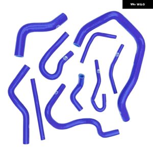 10個 シリコン ラジエーター ホースキット ホンダ シビック EK3 D15 D16 SOHC EG/EK 92-00 - K8-1303 BLUE