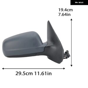5ピンドアバックミラー アセンブリ VW BORA 1J GOLF 4 1999-2006 プライマー加熱クリアミラー サイドミラー カーアクセサリー - 1PC Right