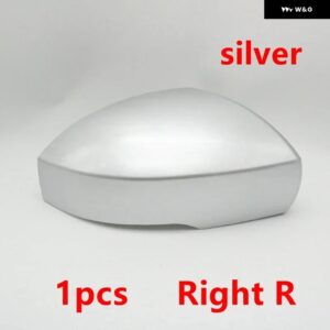 車 外装 サイドバックミラー カバー ランドローバー ディスカバリー 4 5 L462 レンジローバー ヴォーグ L405 スポーツ L494 - 1PCS Silver Right