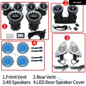 64色LED 3D回転ツイーター スピーカー エアベント インテリア アンビエントライト メルセデス ベンツ W213 E クラス クーペ AMG E43 E53 E250 - Suit 2