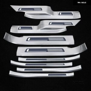 フォルクスワーゲン テラモント ステンレス スレッショルドガード トランク スレッショルドガード 傷防止 カーアクセサリー 2017-2023 - C 8PCS