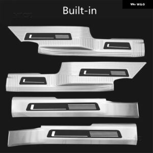 フォルクスワーゲン テラモント ステンレス スレッショルドガード トランク スレッショルドガード 傷防止 2017-2023 カーアクセサリー - B 4pcs