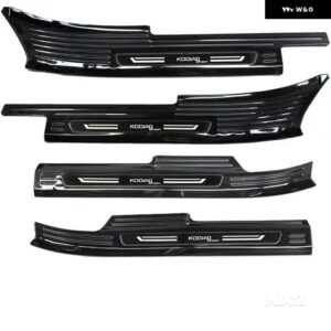 カーアクセサリー シュコダ コディアック 2017 - 2023 2024 ステンレス スレッショルドガードプレート トランク スレッショルドガードプレート 傷防止 - 4PCS D