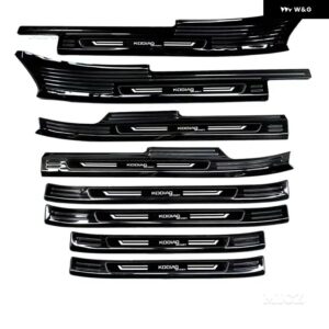 ステンレス シル ガードプレート トランク シル ガードプレート 傷防止 カーアクセサリー シュコダ コディアック 2017 - 2023 2024 - 8PCS F