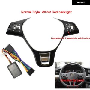 車 ステアリングホイール リモートワイヤレス コントロール ボタン VWジェッタ ゴルフ ポロ パサート 多機能 コントローラ ースイッチハブ 汎用 - Style D Normal