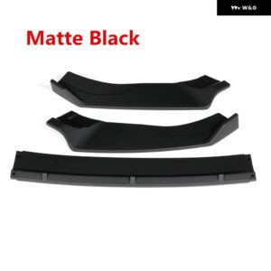 カーボンルック/ブラックフロント バンパー スプリッターリップ ディフューザー スポイラー フォルクスワーゲン VW ゴルフ MK7 MK7.5 GTI GTR GTD 2014-2019 - Matte Black
