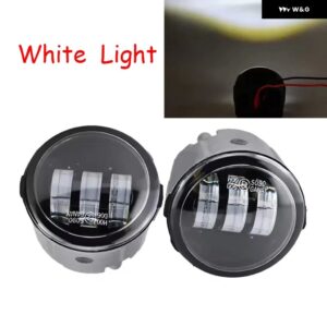 フォグランプ 1ペア 日産 ティーダ ラティオ 2005 2006 2007 2008 LED ハロゲン フォグライト フレーム 配線 グリル ハーネス スイッチキット - white a pair