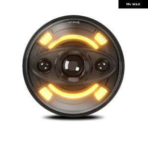 R3 7インチ ラングラー ヘッドライト ジープ ラウンド ヘッドライト オフロード ヘッドライト H4 240W 140000LM 6000K 3000K 24V - 1pcs