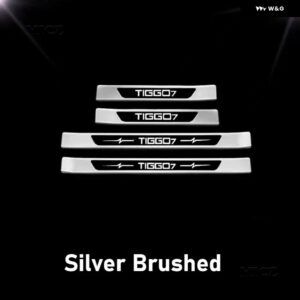 カーアクセサリーCHERY TIGGO 7 2020-2021 ステンレス スレッショルドガード トランク スレッショルドガードプレート 傷防止 - B 4pcs