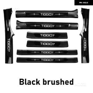 カーアクセサリーCHERY TIGGO 7 2020-2021 ステンレス スレッショルドガード トランク スレッショルドガードプレート 傷防止 - D 8PCS