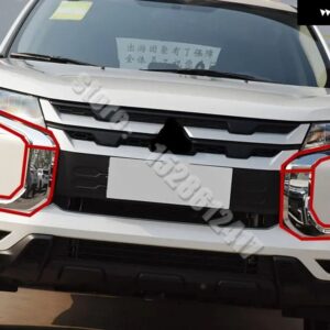 カー スタイリング 三菱 ASX 2020-2021 ABS クローム カーフロント バンパー バー トリム カーアクセサリー - 4pcs