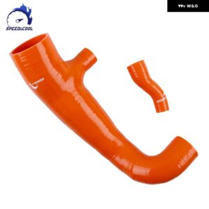 2007-2012年式 MINI COOPER S R55 R56 R57 TURBO N14 エンジン 搭載車用シリコン製エアインテークインレットターボホースキット - Orange