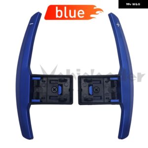 車用パドル シフター ギア シフト シフター BMW M3 M4 M5 F10 F20 F30 F80 F48 F45 F02 I01 I12 ステアリングホイール 延長 アクセサリー - Blue