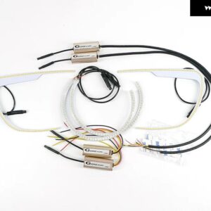 スバル インプレッサ XV クロストレック GJ GP Cライト ハロー スイッチバック ウィンカー デイライト LED エンジェルアイキット カーアクセサリー - Option 4