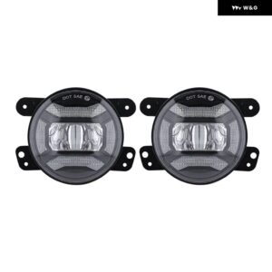 4インチ 30W LED フォグランプ ジープ ラングラー JKU JK 07-17 オフロード フォグランプ クライスラー PTクルーザー ダッジ グランド チェロキー ラダ - 1