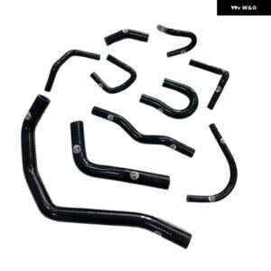 シリコン製 ラジエーター 冷却ホース 防錆性 シリコン製 ラジエーター ホースキット シビック EC/ED/EE/EF 1988-1991 - K8-105-106 Black
