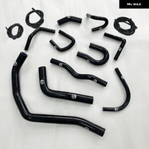 シリコン製 ラジエーター 冷却ホース 防錆性 シリコン製 ラジエーター ホースキット シビック EC/ED/EE/EF 1988-1991 - K8-105-106-V Black