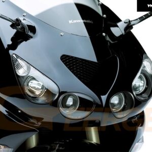 カワサキ NINJA ZX14 ZX14R ZZR1400 2006 - 2018 BLUETOOTH対応アプリ マルチカラー 超高輝度 RGB LED エンジェルアイキット - 2006-2011