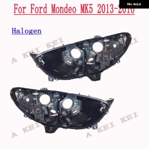 フォード モンデオ フュージョン MK5 2013 - 16 カーライト リアベースハウス フロント ヘッドライト バック ハウジング - Pair Halogen