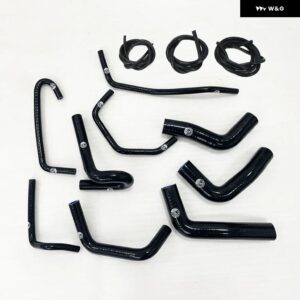 1993-1997 マツダ MX5 MX-5 ミアータ MK1 NA 1.8 NA8C 1994 1995 クーラントヒーター ラジエーター シリコンホースキット パイピング - K8-49-V Black