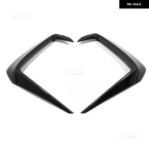 日産 エクストレイル T33 E-POWER ローグ 2021 - 23 フロント フォグランプ アイブロウ フォグライト フレーム トリム デコレーション - Carbon fiber color