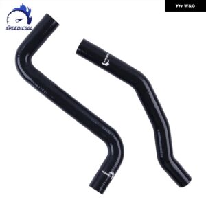 1994-1999 トヨタ セリカ GT4 ST205 2.0T 3S-GTE シリコン ラジエーター クーラントホース パイプ キット - black