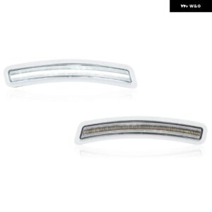 OE仕様 63147433785 スモークホワイト フロント バンパー LED サイドマーカー リフレクター ライト BMW 2 3 4シリーズ G42 G20 G22 G23 2019 2020+ - Clear White