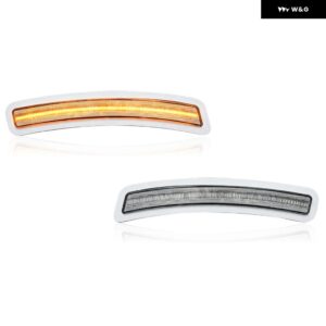 OE仕様 63147433785 スモークホワイト フロント バンパー LED サイドマーカー リフレクター ライト BMW 2 3 4シリーズ G42 G20 G22 G23 2019 2020+ - Clear Amber