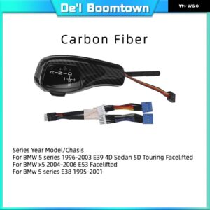 LED ギア シフト ノブ シフター レバー BMW 1 3 5 6シリーズE90 E60 E46 2D 4D E39 E53 E92 E87 E93 E83 X3 E89オートマチックアクセサリー - E38 E39 E53 Carbon