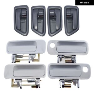 外側4個ベージュ/ホワイト/ブラック 内側4個グレー/ベージュ ドアハンドル フロントリア 97-01 LH RHカムリ69220AA010 69210AA010 - White Grey