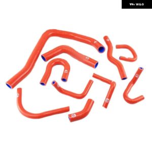 シリコン ラジエーター ホースキット 88-91 ホンダ シビック /CRX EE EF / CR-X ベース/DX/ HF/SI 10個 レッド/ブルー/ブラック - k8-1331 RED