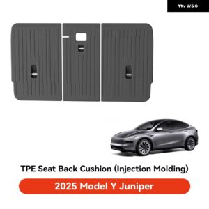 テスラ フロアマット モデルY ジュニパー 2025 車 トランク マット ラゲッジマット TPE 防水 滑り止めセット フロアライナーマット - Seat Back Cushion