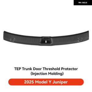 テスラ フロアマット モデルY ジュニパー 2025 車 トランク マット ラゲッジマット TPE 防水 滑り止めセット フロアライナーマット - Threshold protection