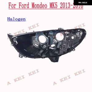 フォード モンデオ フュージョン MK5 2013-2016 車用ライト リアベースハウス フロント ヘッドライト バック ハウジング ヘッドランプ ホルダー 交換 - Left light Halogen