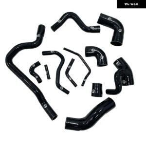 シリコンブーストターボホースキット ボルボ 850 T-5/T-5R 1993-1997 S70/V70 T5 2.3L シリコン ラジエーター クーラント パイプ チューブ ホースキット - K8-157-012-016 Black