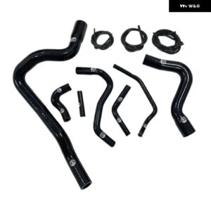 シリコンブーストターボホースキット ボルボ 850 T-5/T-5R 1993-1997 S70/V70 T5 2.3L シリコン ラジエーター クーラント パイプ チューブ ホースキット - K8-012-016-V Black