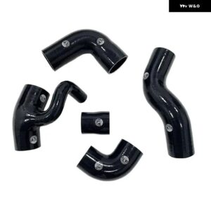 シリコンブーストターボホースキット ボルボ 850 T-5/T-5R 1993-1997 S70/V70 T5 2.3L シリコン ラジエーター クーラント パイプ チューブ ホースキット - K8-157 BLACK