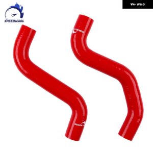 1996-2002 トヨタ 4ランナー 3.4L V6 タコマ AT車用 シリコン ラジエーター 冷却水ホース チューブ キット - Red