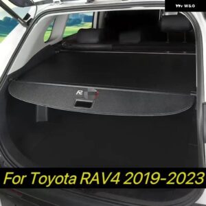 トヨタ RAV4 2019~2023 2020 MK5 XA50 2022 アクセサリー 車用 高級 トランク キャリア カーテン トランク カーゴカバー アクセサリー - Leather