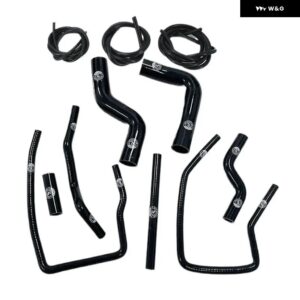 シリコン ラジエーター ホース スバル インプレッサ GC8 GF8 STI EJ20 WRX GT 96-00 ターボ + バキュームホースキット - K8-1802C-V Black