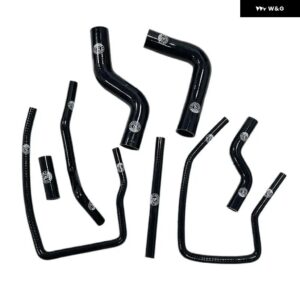 シリコン ラジエーター ホース スバル インプレッサ GC8 GF8 STI EJ20 WRX GT 96-00 ターボ + バキュームホースキット - K8-1802C BLACK