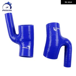 1998-2005 アウディ S4 RS4 BITURBO A6 B5 2.7T BI-TURBO シリコンインテークインレットホース パイプ キット - Blue