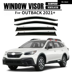 スバル アウトバック 2010-2024 ウェザーシールド アクセサリー リアウィンドウ ルーフ サンシェード レインシェード ベント バイザー スポイラー ウィング - MK6-BT 2021