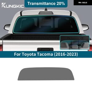 プレカット車サイドウィンドウプライバシーティントフィルム トヨタ タコマ2016-2023オート ステッカー ホイルソーラーUV プロテクター ミラー - 20Percent VLT Rear