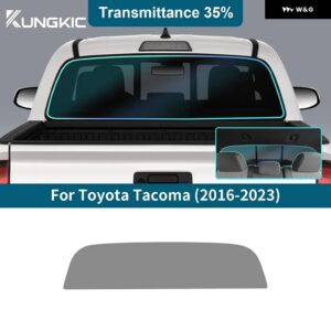 プレカット車サイドウィンドウプライバシーティントフィルム トヨタ タコマ2016-2023オート ステッカー ホイルソーラーUV プロテクター ミラー - 35Percent VLT Rear