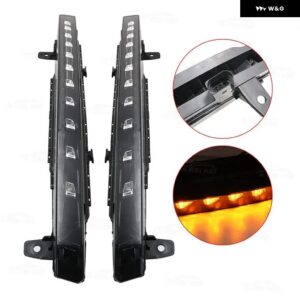 アウディ Q7 2010-2015 DRL ウィンカーランプ ランニング 11 LEDライト ダイナミックランニングランプ 4L0953041E 4L0953042E ダイナミックなし - 1PCS left side