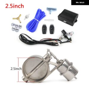 排気 制御 バルブ セット 真空アクチュエータ付き カットアウト 2 2.36 2.5 2.75 3 3.5インチ パイプ CLOSE STYLE ワイヤレスリモート コントローラ ー付き - 2.5inch(63mm)