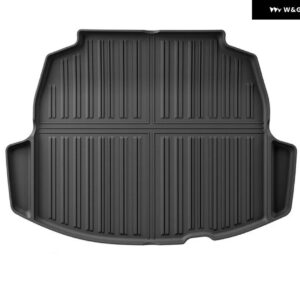 トヨタ カローラ 2019-2023 ハイブリッド TPE フロアマット 全ウェザー型フロアマットとカーゴ トランク ライナー クロス ハッチバック ではありません - Trunk 1pc