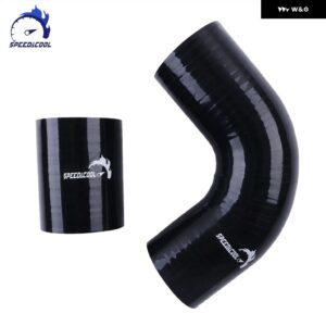 2002-2017 スバル WRX STI フォレスター XT トップ マウント シリコン インタークーラー Y パイプ ホース - black